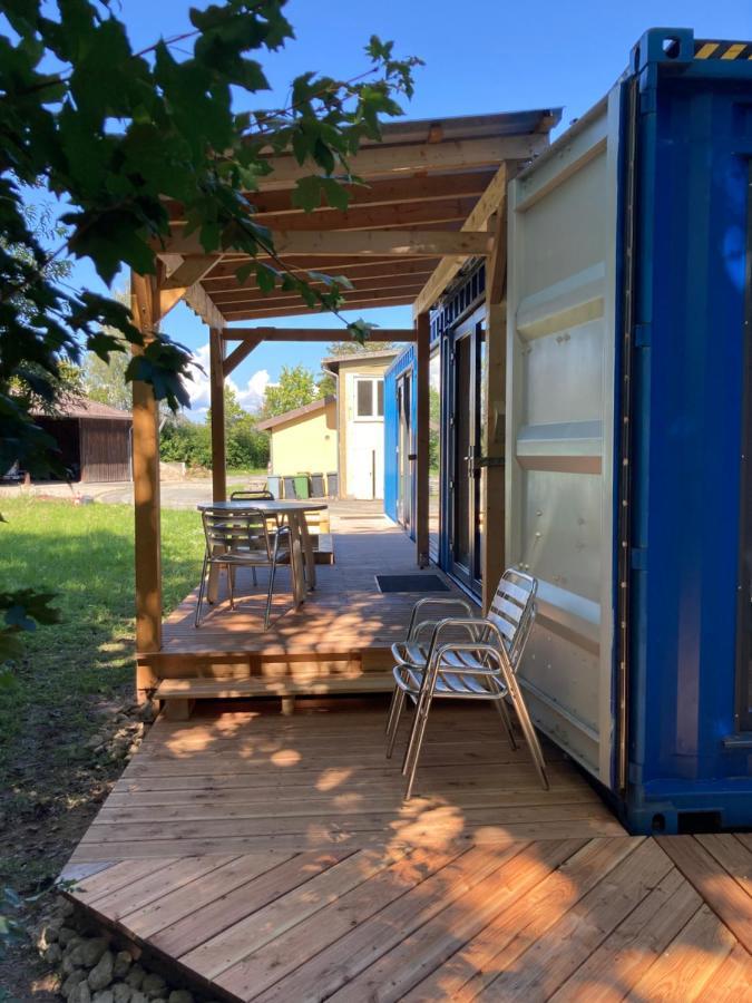 Tiny House Im Seecontainer Mit Parkplatz, Glasfaser, Netflix, Veranda Und Gehobener Ausstattung Coburg Exterior photo